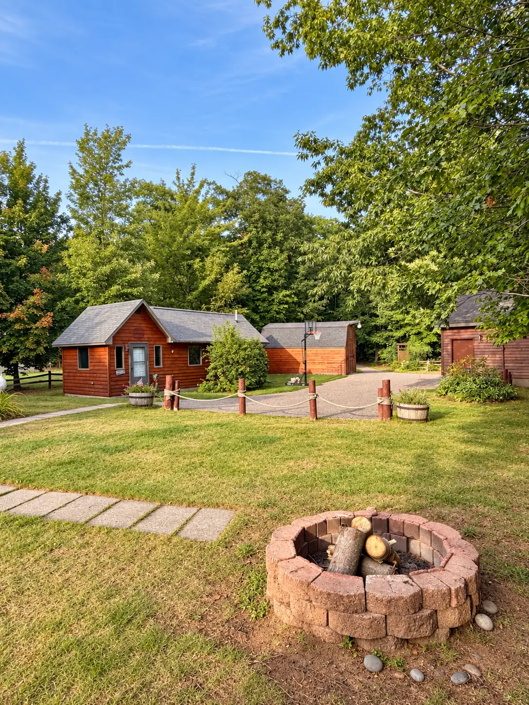 The Loon Hollow main home beside Monocle Lake