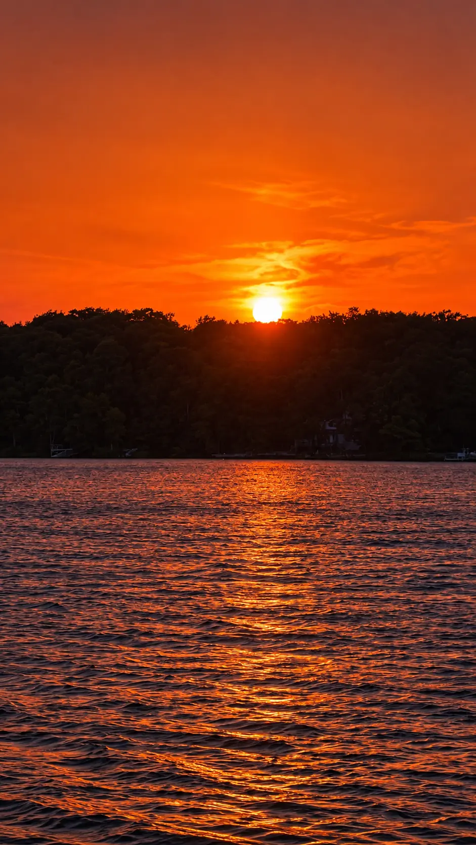 Sunset reflected on Monocle Lake